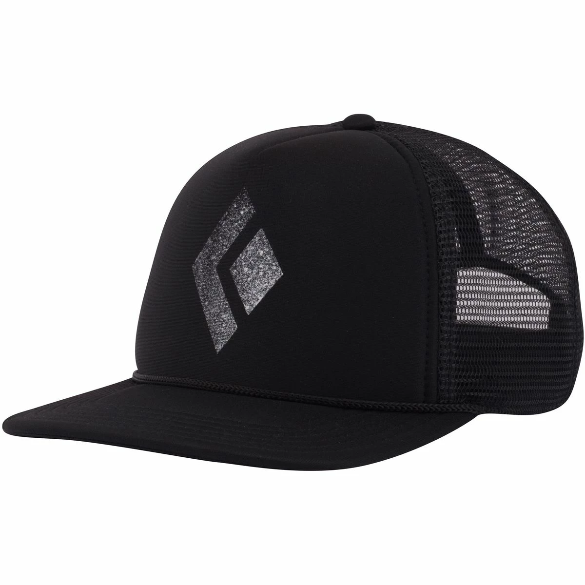 Black Diamond Flat Bill Trucker Hat 2 Black Diamond Flat Bill Trucker Hat