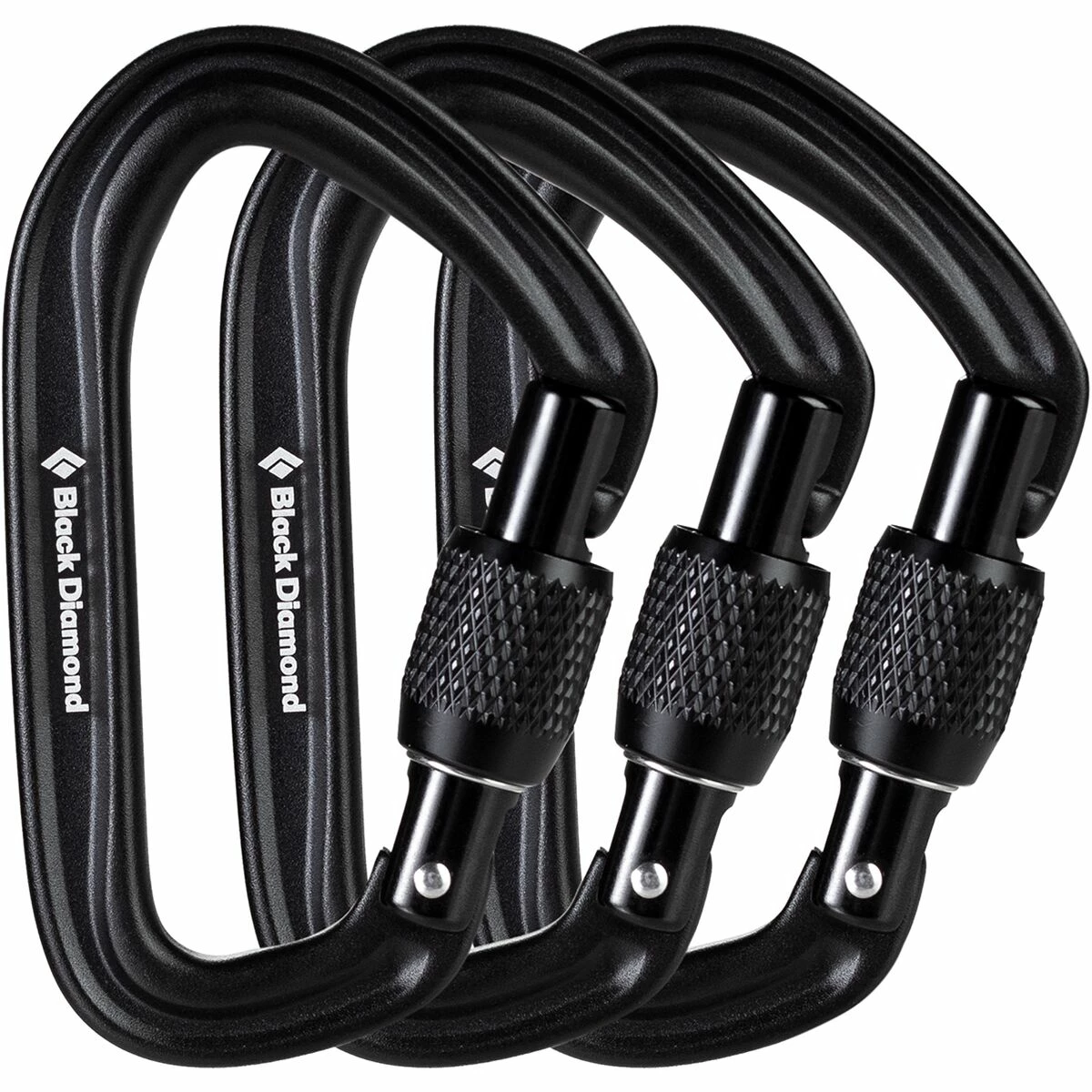 Black Diamond HotForge Screwgate Carabiner 3 Pack 3 Black Diamond HotForge Screwgate Carabiner 3 Pack