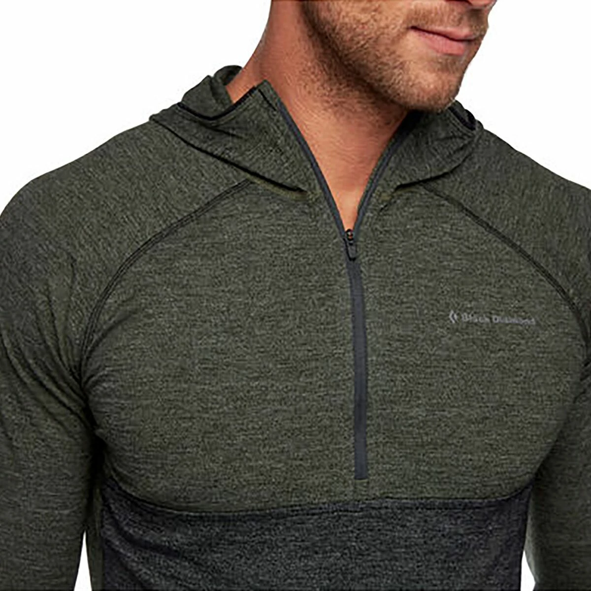 Black Diamond Solution Wool Half Zip Hooded Baselayer Top Men's 4 Black Diamond Solution Wool Half Zip Hooded Baselayer Top Men's - Image 3