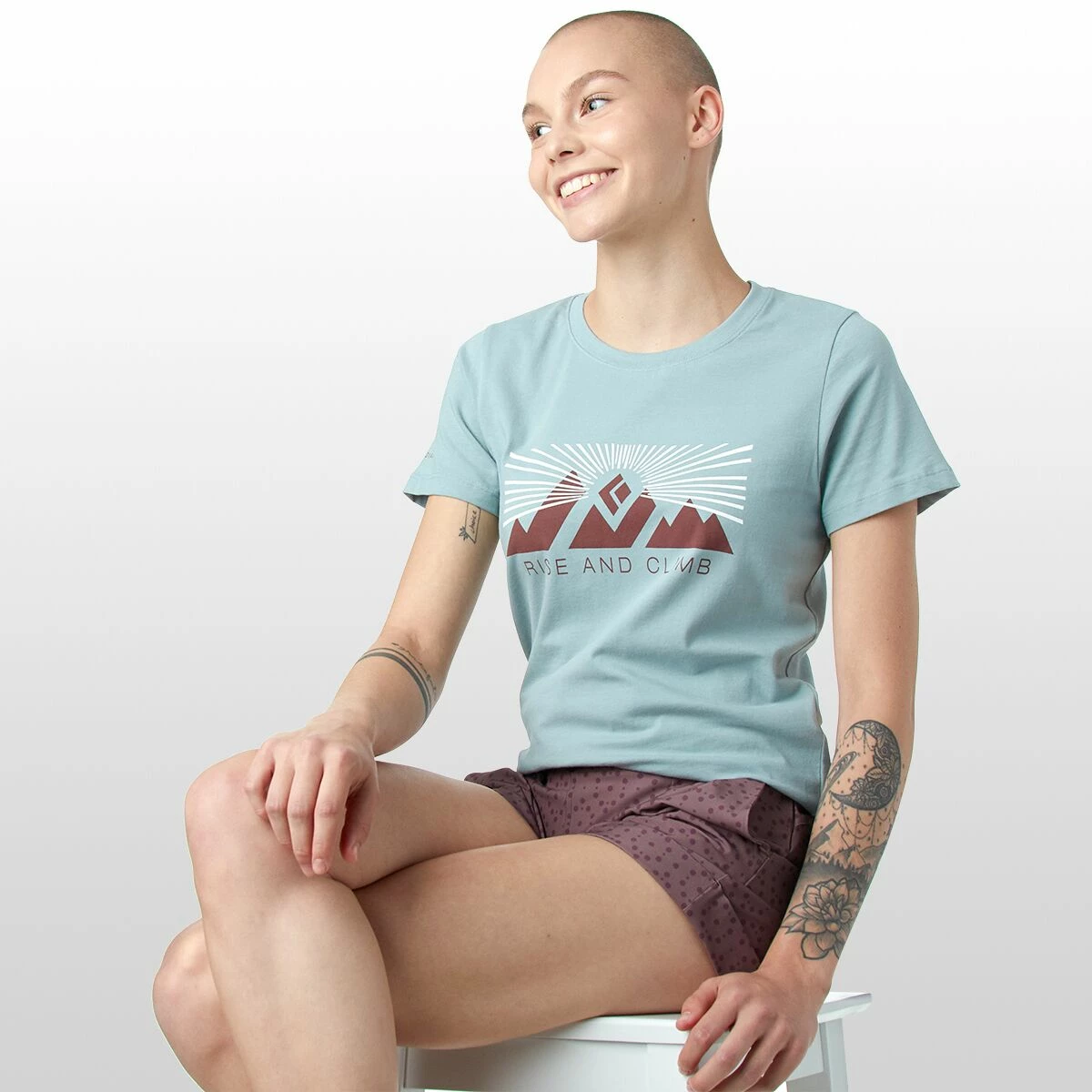 Black Diamond Rise And Climb Short Sleeve T Shirt Women's 6 Black Diamond Rise And Climb Short Sleeve T Shirt Women's - Image 4