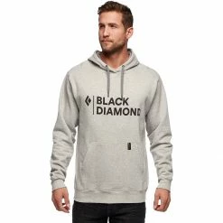 Black Diamond Stacked Logo Hoodie Men's
