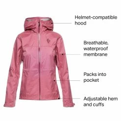 Black Diamond Treeline Rain Shell Women's -Black Iamond Online Shop ROS D14