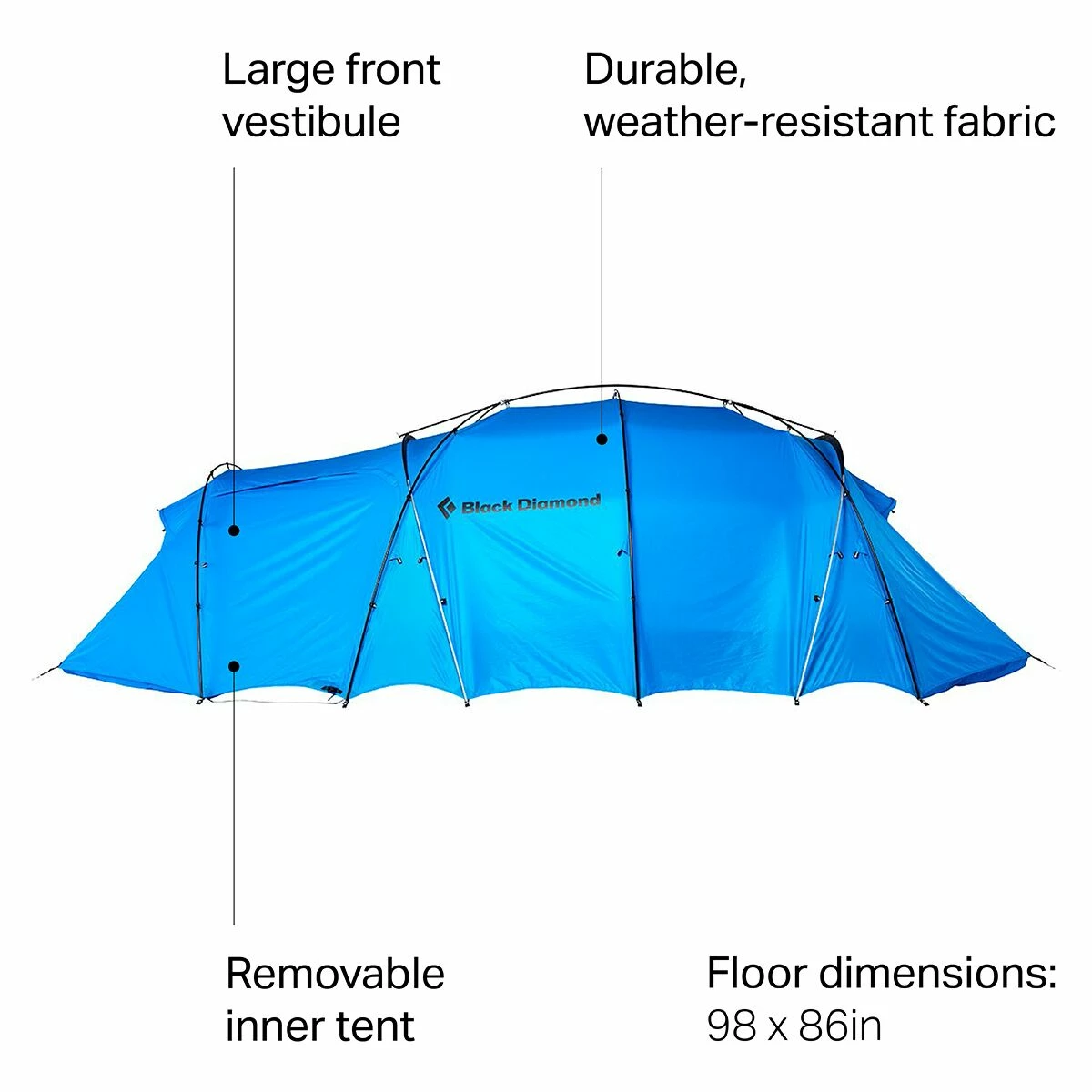Black Diamond Mission Tent: 4 Person 4 Season 4 Black Diamond Mission Tent: 4 Person 4 Season - Image 2